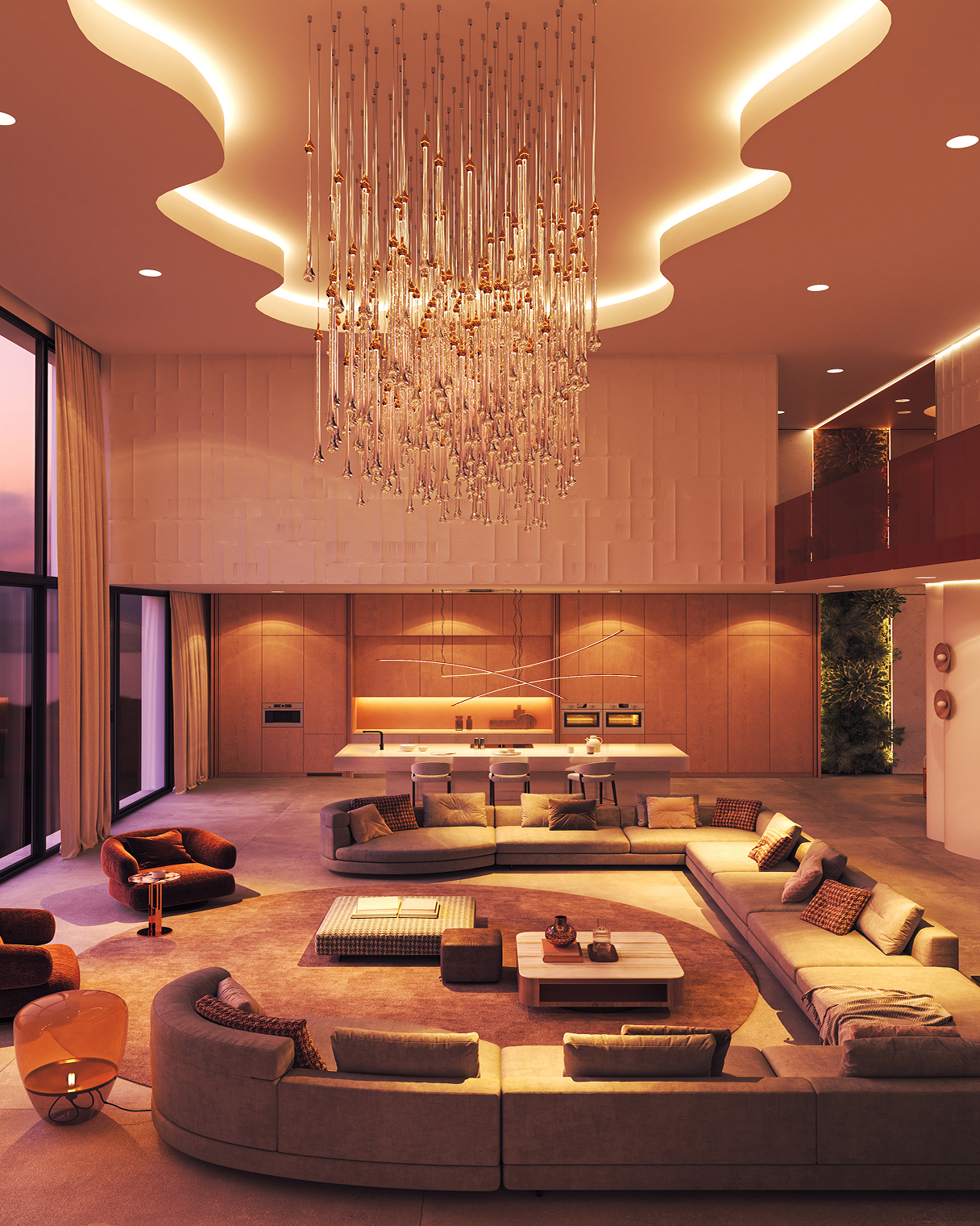 Luxury interior architectural space